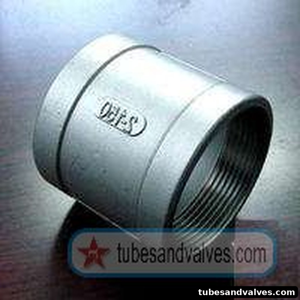 15mm or 1/2" NB SS-STAINLESS STEEL -CF8- IC-INVESTMENT CASTING COUPLING S/E-SCREWED END-THREADED END product image