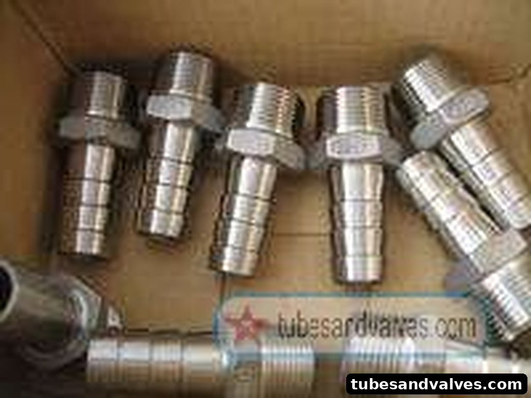 15mm or 1/2" NB SS-STAINLESS STEEL -CF8- IC-INVESTMENT CASTING HOSE NIPPLE S/E-SCREWED END-THREADED END product image