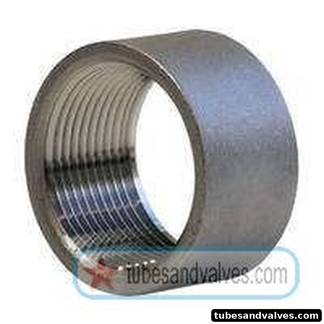 100mm or 4" NB FS-FORGED STEEL HALF COUPLING S/E-SCREWED END-THREADED END TO NPT 3000 LBS product image