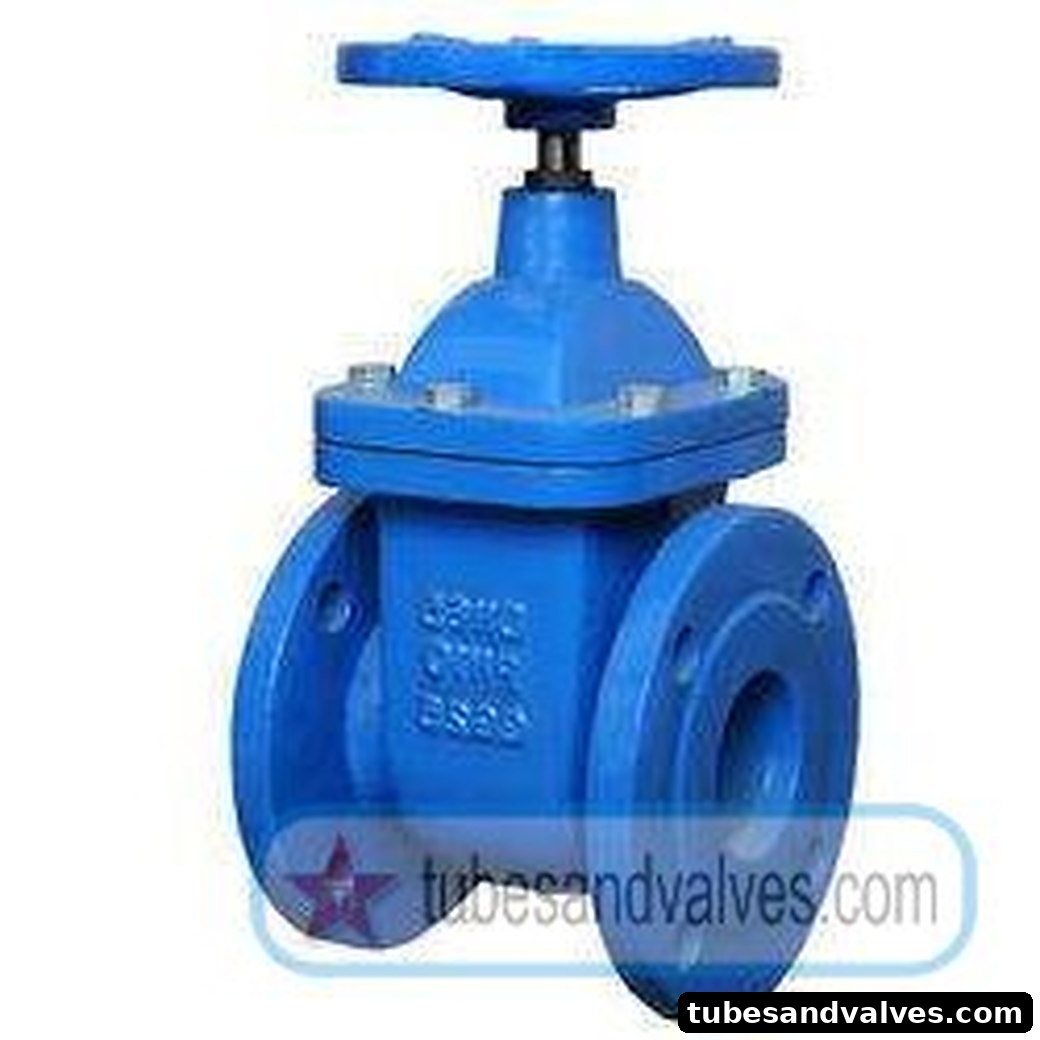 125mm or 5" NB LEADER GATE VALVE CAST IRON BODY F/E-FLANGED END TO CLASS 125 CU-ALLOY TRIM NRS product image