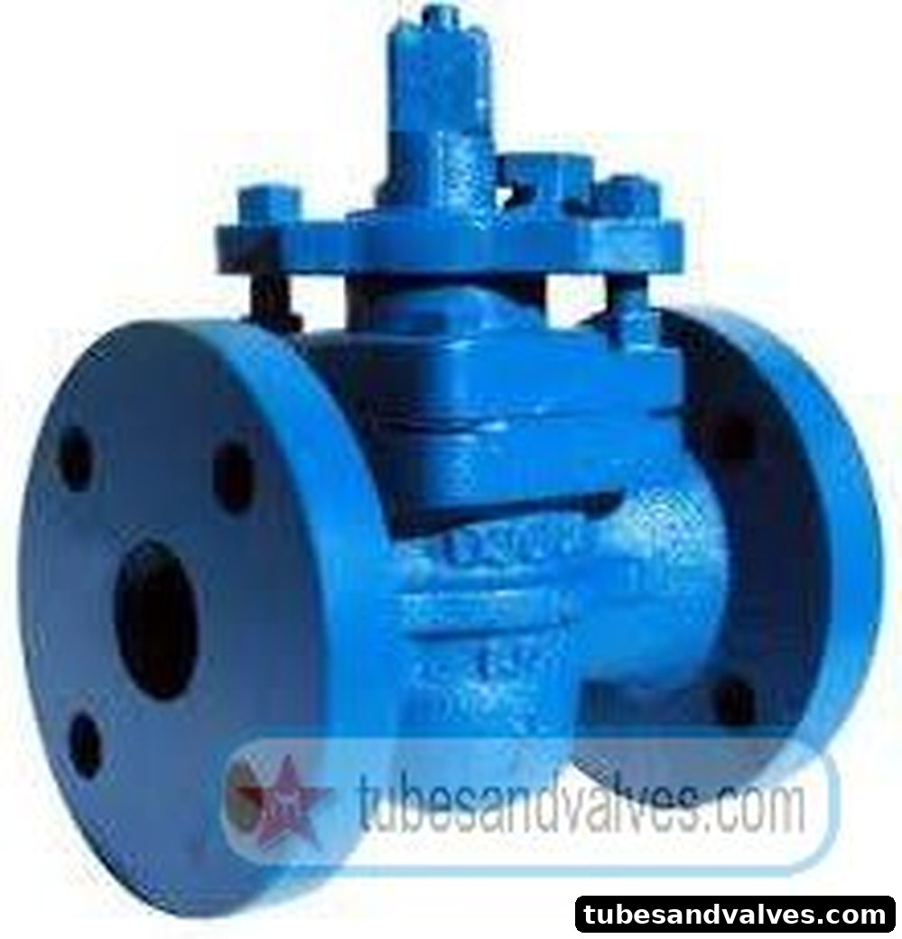 100mm (4") 100mm (4") NB CI - CAST IRON SELF LUBRICATED TAPER PLUG VALVE CLASS - Flanged End #125 FLOWJET product image