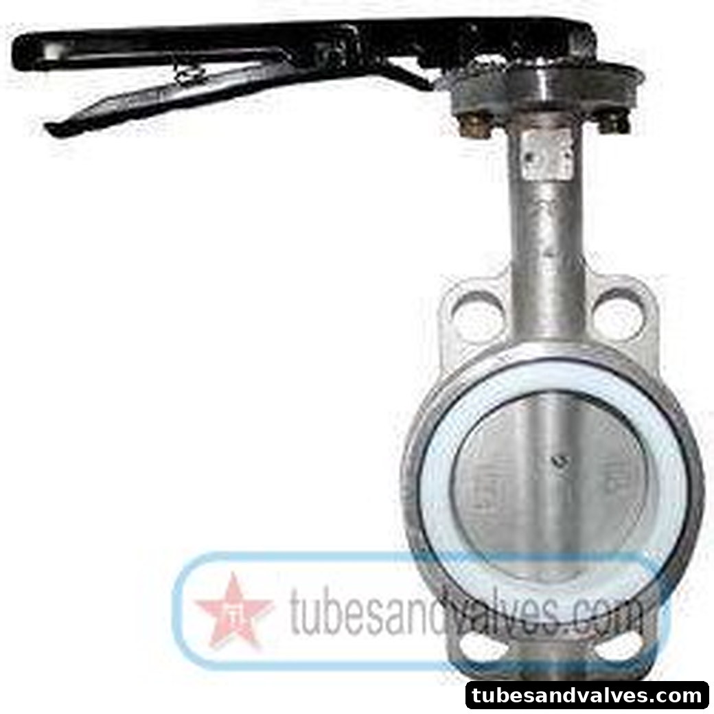 150mm (6") INTERVALVE BUTTERFLY VALVE CAST IRON BODY PN 10 HAND LEVER OPERATED product image