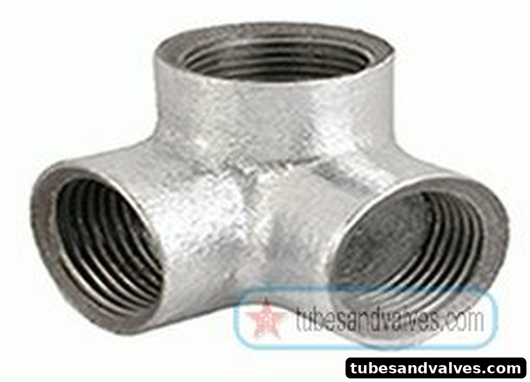 100mm (4") UNIK PIPE FITTINGS - GI - 3 - Way Elbow product image