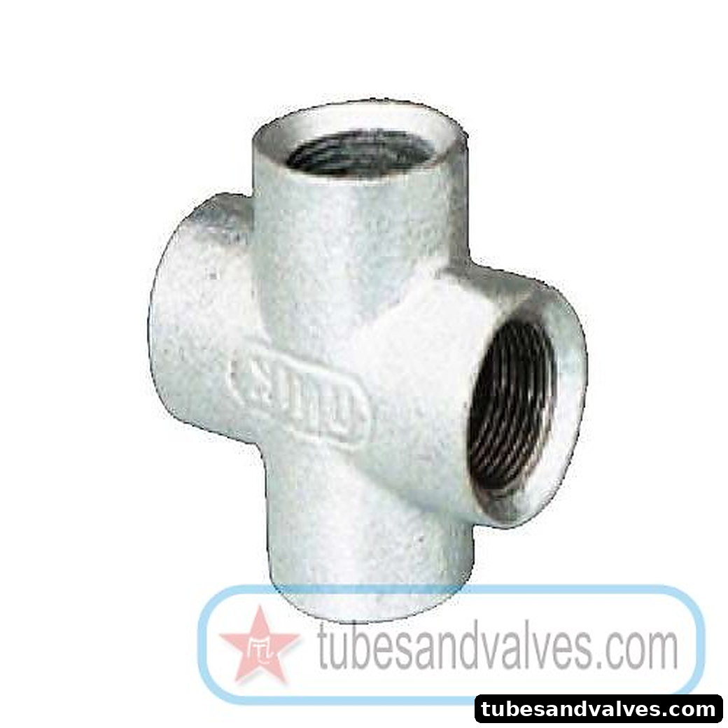 150mm (6") UNIK PIPE FITTINGS - GI - Cross product image