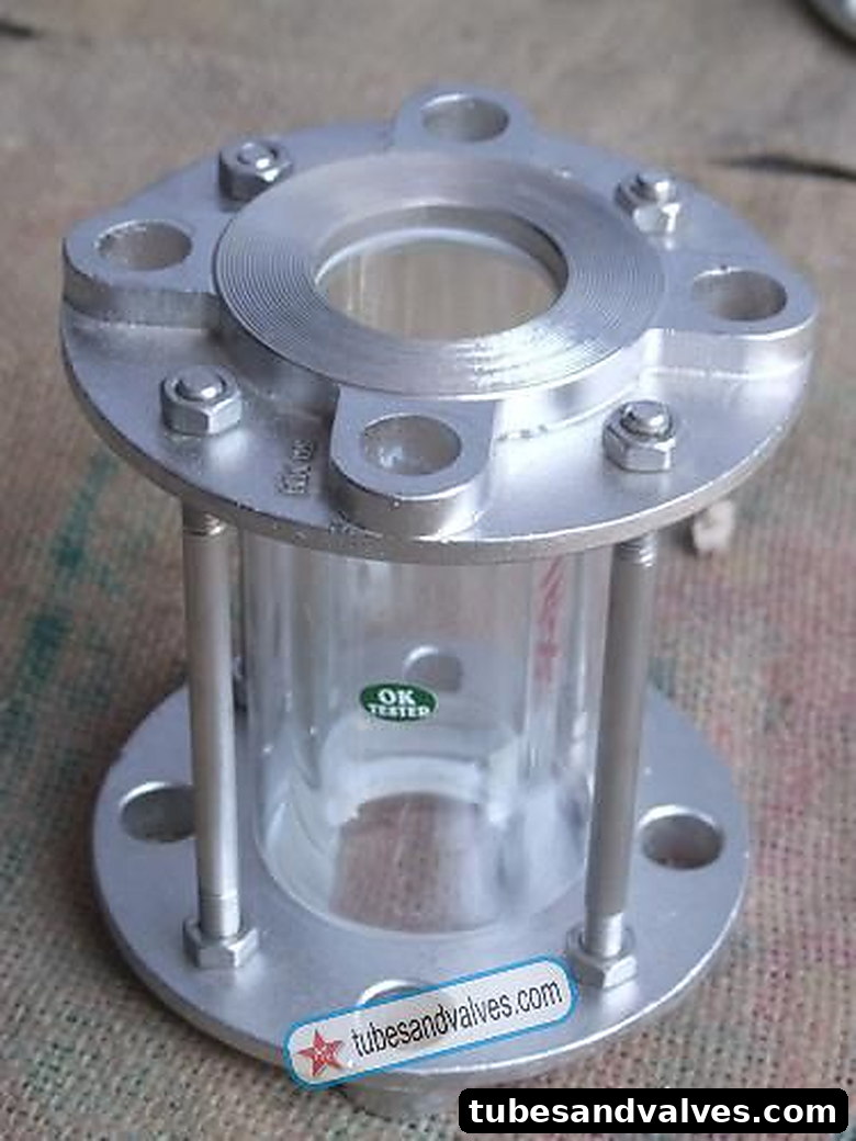 100mm (4") Casco Full View/Cylindrical Tube Type Sight Glass (Solid Flange) WCB (CS) product image