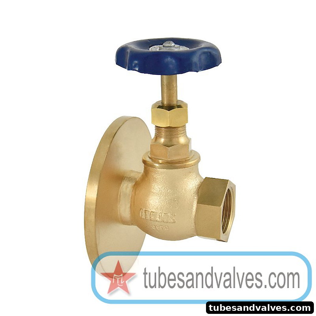25mm (1")ZOLOTO 1004 BRONZE GLOBE VALVE ONE SIDE FLANGED WITH PTFE SEATING product image