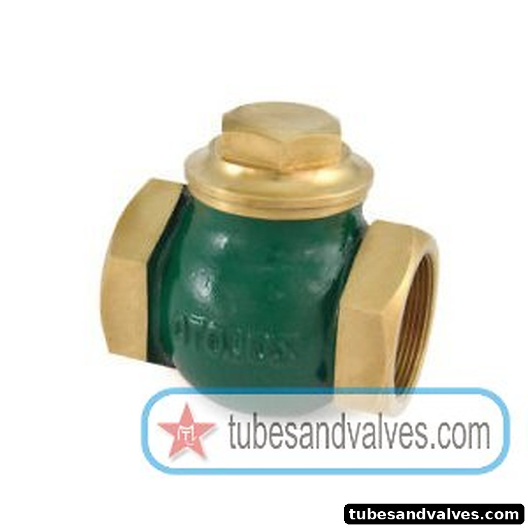 1/4" or 8mm ZOLOTO 1011 BRONZE HORIZONTAL CHECK VALVE SCREWED NO5 product image