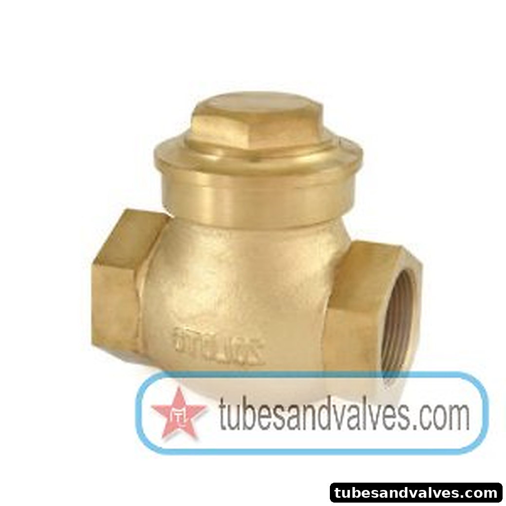 3/8" or 10mm ZOLOTO 1013 BRONZE HORIZONTAL CHECK VALVE SCREWED NO9 product image