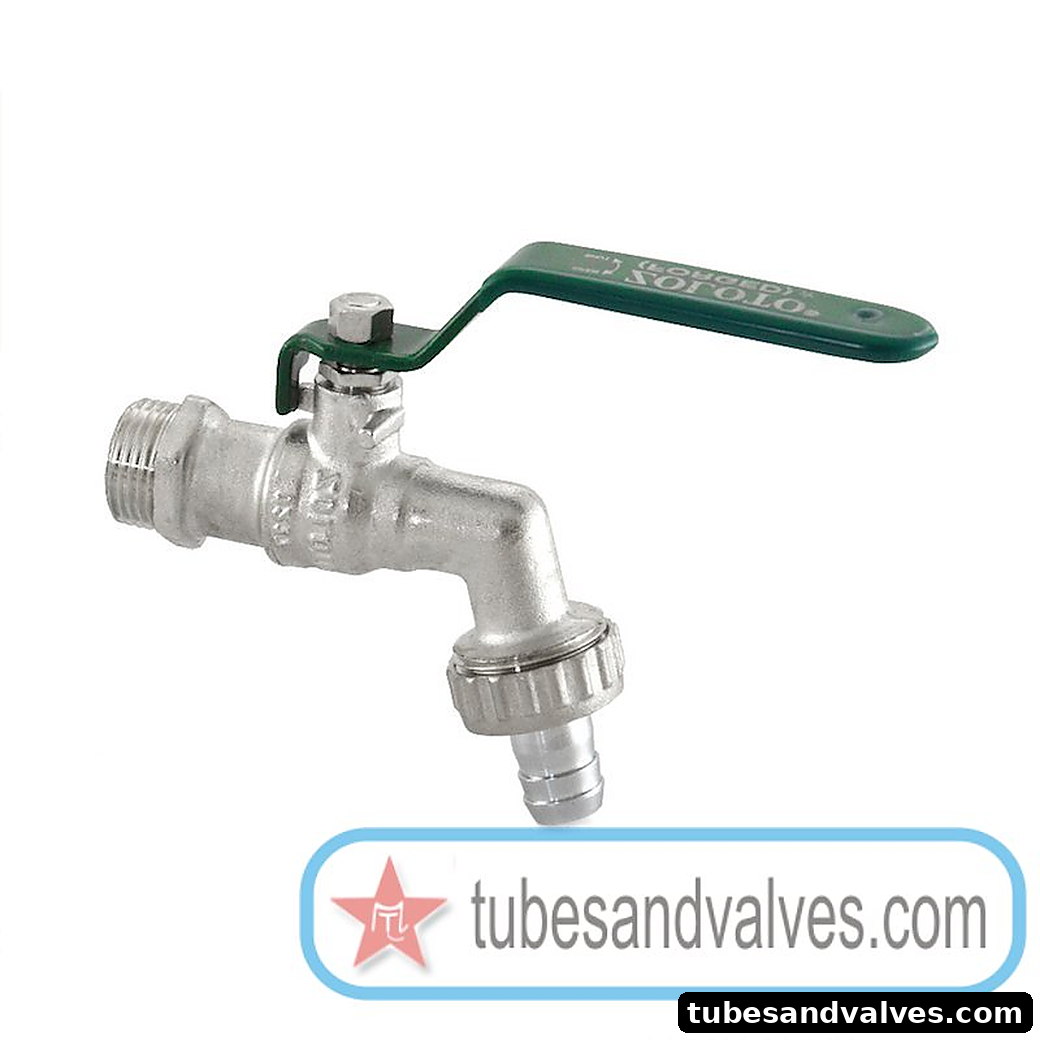 15mm (1/2")ZOLOTO 1024A FORGED BRASS BALL BIB VALVE WITH HOSE UNION CHROME PLATED product image