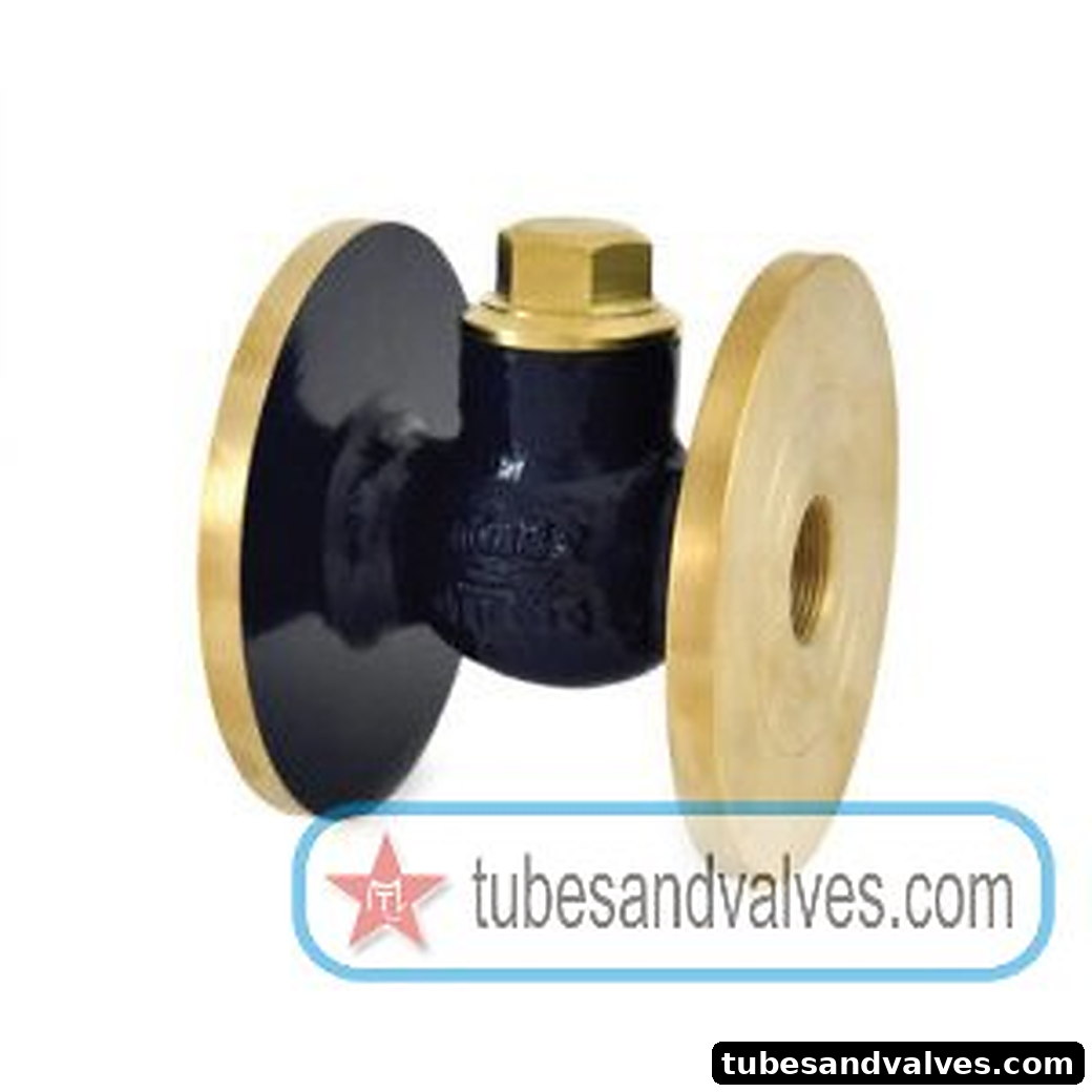 80mm (3")ZOLOTO 1039 BRONZE HORIZONTAL CHECK VALVE FLANGED product image