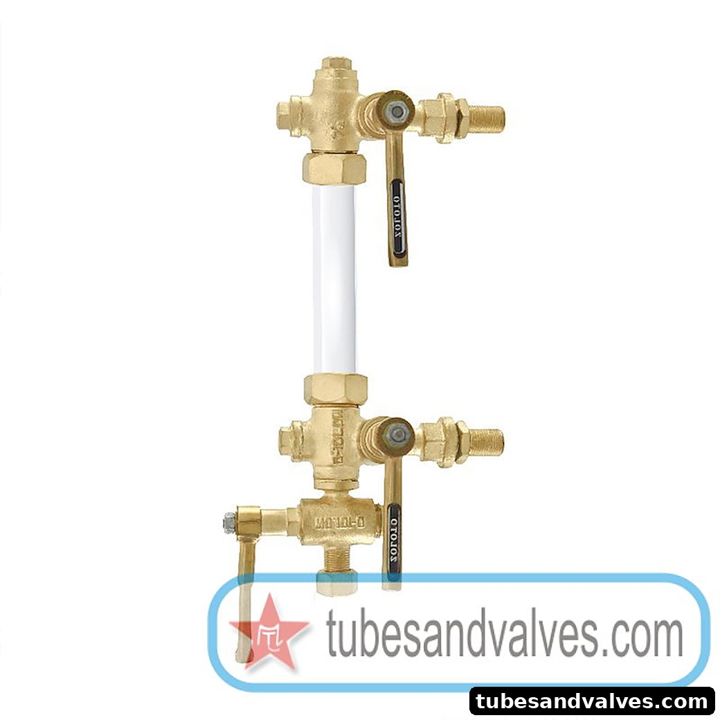 20mm (3/4")ZOLOTO 1049 BRONZE SLEEVED PACKED WATER LEVEL GAUGE SCREWED product image