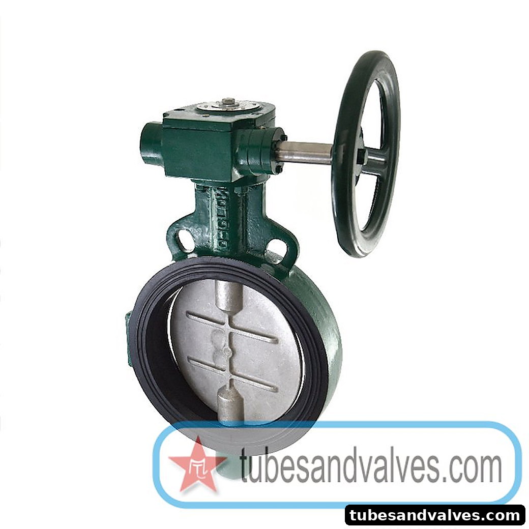 250mm (10")ZOLOTO 1078C BUTTERFLY VALVE WAFER TYPE WITH SS 304 DISC PN 1.6 gear operated product image