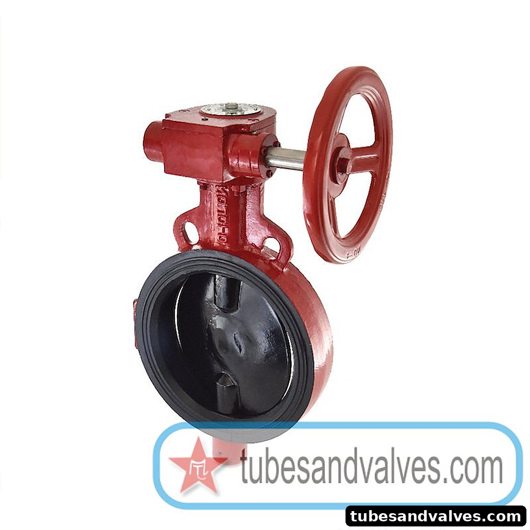 250mm (10")ZOLOTO 1078H BUTTERFLY VALVE WAFER TYPE PN 2.5 SG IRON DISC gear operated product image