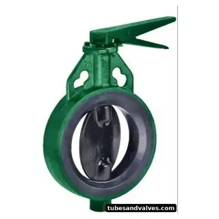 100mm (4") L&T BUTTERFLY VALVE CAST IRON BODYAquaseal Wafer Type PN 10# With Flow Control Hand lever