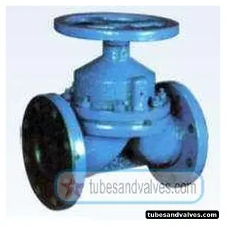 20mm or 3/4" NB CI-CAST IRON DIAPHRAGM VALVE F/E-FLANGED END RUBBER LINED BSCO