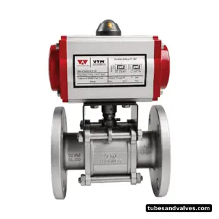 VTM VA-266DP CF8 (SS304) BALL VALVE 3PC. DESIGN F/E WITH PNEUMATIC ACTUATOR