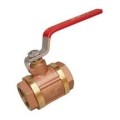 R Brand GUN METAL / BRASS  3PC BALL VALVE FITTED WITH TEFLON BRASS BALL , SS/BRASS SPINDLE  