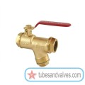  ZOLOTO BRONZE BALL VALVE WITH INTEGERAL STARINER SCREWED