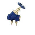  ZOLOTO BRONZE DOUBLE REGULATING BALANCING VALVE WITH NOZZEL SCREWED 