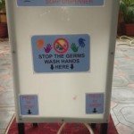 Foot Operated Wash Basin with Built in Liquid Soap Dispenser Foot Operated Wash Basin with Built in Liquid Soap Dispenser