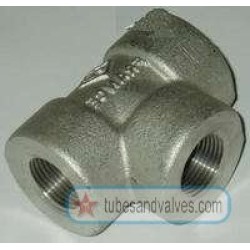 65mm or 2 1/2 NB FS-FORGED STEEL TEE S/E-SCREWED END-THREADED END TO NPT 3000 LBS-14197