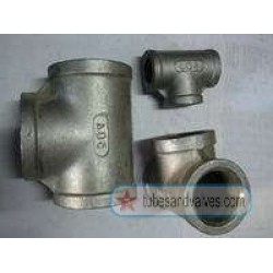 15mm or 1/2 NB SS-STAINLESS STEEL -CF8- IC-INVESTMENT CASTING TEE S/E-SCREWED END-THREADED END-14333