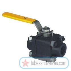15mm or 1/2 NB LEADER BALL VALVE CS BODY SS WORKING PARTS-THREADED END 800 LBS IBR-52073