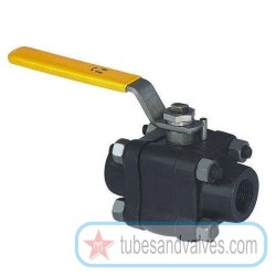 32mm or 1 1/4 NB LEADER BALL VALVE CS BODY SS WORKING PARTS-THREADED END 800 LBS IBR-52076