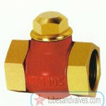 8mm or  1/4" NB ZOLOTO BRONZE HORIZONTAL CHECK VALVE -SCREWED