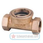 15mm or 1/2" NB GM-GUN METAL SIGHT FLOW INDICATOR S/E-SCREWED END-THREADED END ATAM with Impeller 15mm or 1/2" NB GM-GUN METAL SIGHT FLOW INDICATOR S/E-SCREWED END-THREADED END ATAM with Impeller