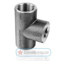 025 x 15 mm 1 NB x 1/2 NB FS-FORGED STEEL REDUCING TEE S/E-SCREWED END-THREADED END 1000 LBS-14176