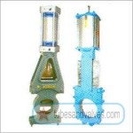 100 mm or 4" NB  ISO PNEUMATIC CYLINDER GATE & PULP VALVE