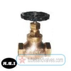 32mm or 1 1/4 NB BRONZE GLOBE STEAM STOP VALVE S/E-SCREWED END-THREADED END WJ / ELEMS / EQ IBR-58055