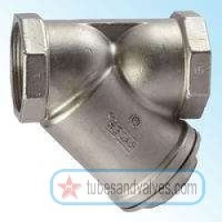 15mm or 1/2 NB SS-STAINLESS STEEL Y STAINER S/E-SCREWED END-THREADED END  304 PRIME MAKE-69020