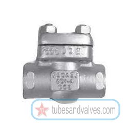50mm or 2 NB LEADER VALVES-FCS-FORGED CARBON STEEL NON RETURN VALVE S/E-SCREWED END-THREADED END 800 LBS IBR-53135