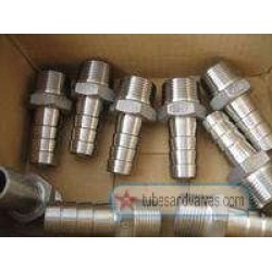 32mm or 1 1/4 NB SS-STAINLESS STEEL -CF8- IC-INVESTMENT CASTING HOSE NIPPLE S/E-SCREWED END-THREADED END-19013