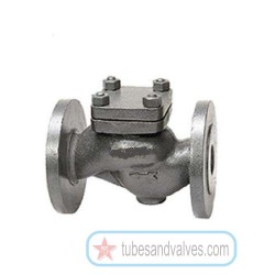 40mm or 1 1/2 NB LEADER VALVES-CAST IRON HORIZONTAL LIFT CHECK VALVE FLANGED END TO CLASS 125 CU ALLOY TRIM-54106