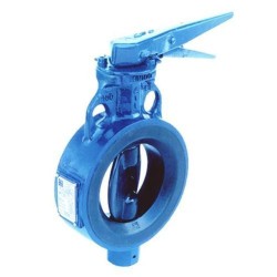 200mm or 8 NB AUDCO BUTTERFLY VALVE CI  BODY SG IRON DISC NITRILE LINING HAND LEVER OPERATED NB PN 16-70136