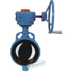 150mm or 6 NB AUDCO BUTTERFLY VALVE  CAST IRON BODY  DISC NITRILE LINING GEAR OPERATED  PN 10-70139