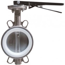 150mm or 6 NB AUDCO BUTTERFLY VALVE SS 316 BODY SS316 DISC EPDM LINING HAND LEVER OPERATED  PN 16-70194