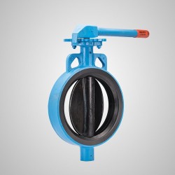 125NB L&T BUTTERFLY VALVE CAST IRON BODY 150 Aquaseal Wafer Type  PN20 With Flow  Control Hand LEVER-70103