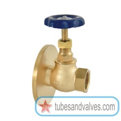 1-1/4 or 32mm ZOLOTO 1004 BRONZE GLOBE VALVE ONE SIDE FLANGED WITH PTFE SEATING-84923