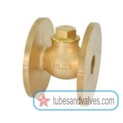 1-1/2 or 40mm ZOLOTO 1012 BRONZE HORIZONTAL CHECK VALVE FLANGED NO8-84549