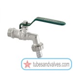 1/2" or 15mm ZOLOTO 1024A FORGED BRASS BALL BIB COCK WITH HOSE UNION CHROME PLATED 