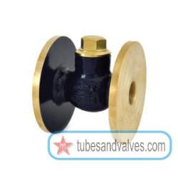 2 or 50mm ZOLOTO 1039 BRONZE HORIZONTAL CHECK VALVE FLANGED-84589