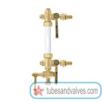 3/4" or 20mm ZOLOTO 1049 BRONZE SLEEVED PACKED WATER LEVEL GAUGE SCREWED  