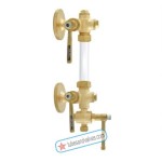 1/2" or 15mm ZOLOTO 1050 BRONZE SLEEVED PACKED WATER LEVEL GUAGE FLANGED 1/2" or 15mm ZOLOTO 1050 BRONZE SLEEVED PACKED WATER LEVEL GUAGE FLANGED