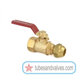 1 or 25MM ZOLOTO 1085B BRONZE BALL VALVE  FLARE NUT MIXED ENDS-84972