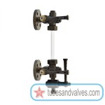 1/2" or 15mm zoloto 1091 cast steel sleeved packedwater level gauge flanged 1/2" or 15mm zoloto 1091 cast steel sleeved packedwater level gauge flanged